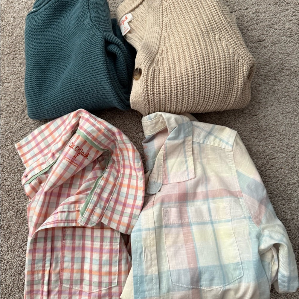 Cat& Jack button down & 2 sweaters - Picture 13 of 16